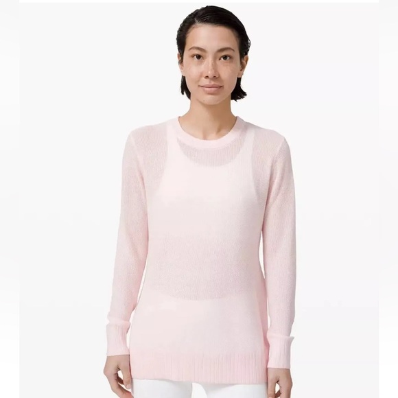 Lululemon Sincerely Yours Sweater in Pink Size 8 - Picture 5 of 16